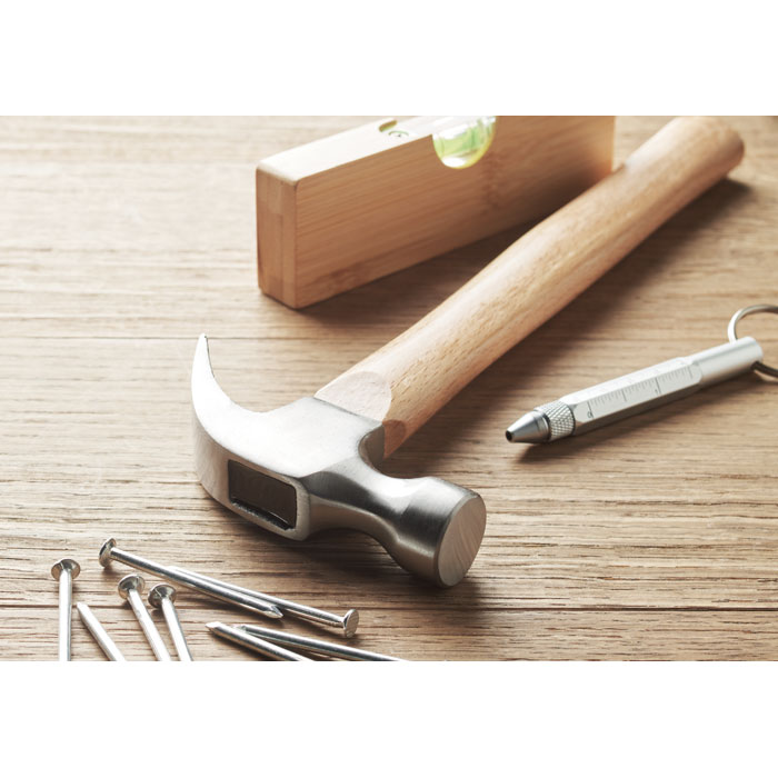 Holz Hammer — Staal & Beukenhout mit Namen gravieren